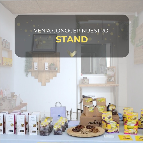 Compra barritas energéticas y sancks saludables en nuestro stand